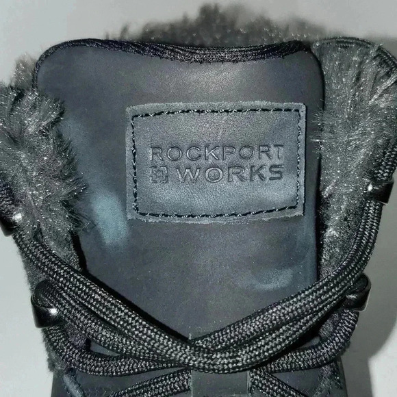 Rockport Work Pulse Tech Work Safety Boots Comp Toe BlackRK778 Women's Size 9.5M - Picture 6 of 11